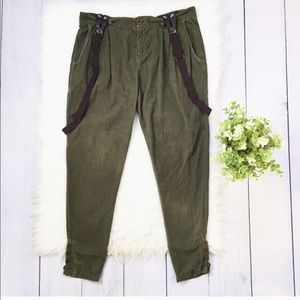 Zara Corduroy Pants with Suspenders